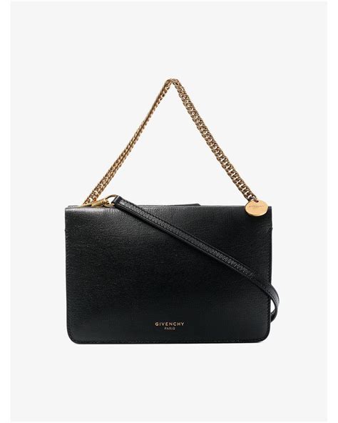 givenchy black cross 3 leather shoulder bag|Givenchy crossbody handbags.